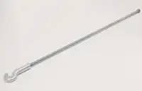 Hook screw  1000 mm silver galvanized
