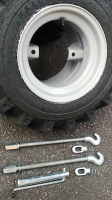 1 pair dual wheels Trinker 5.00-15/12